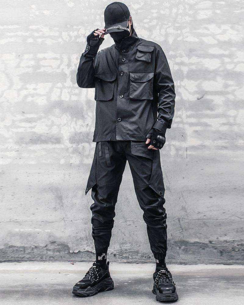 Samurai Functional Patchwork Black Cargo Pants - Image 8