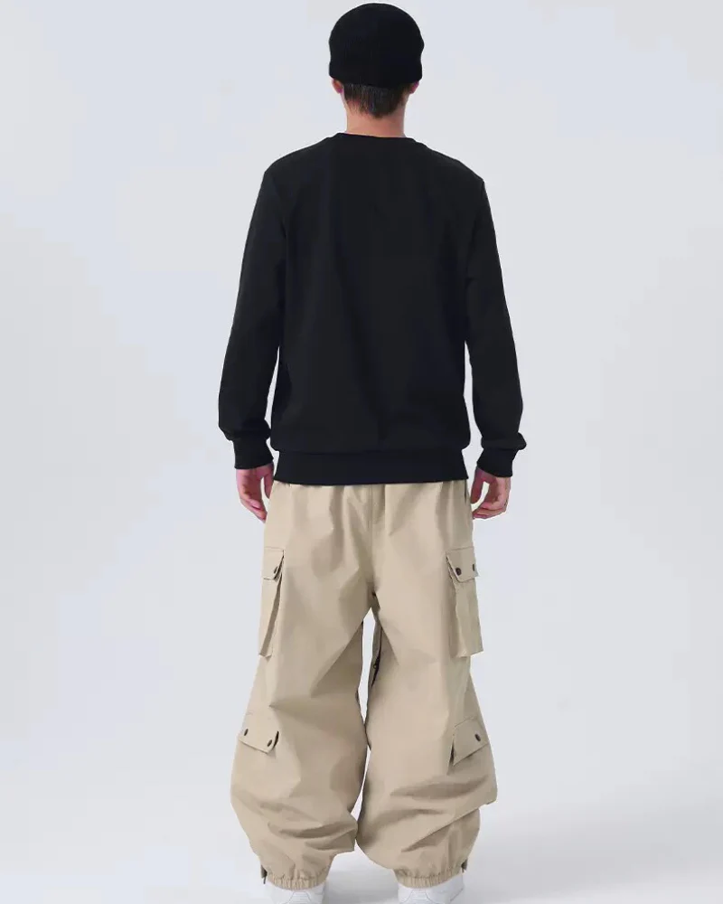 Ski Wear Baggy Snowboard Cargo Snow Pants - Unisex - Image 23