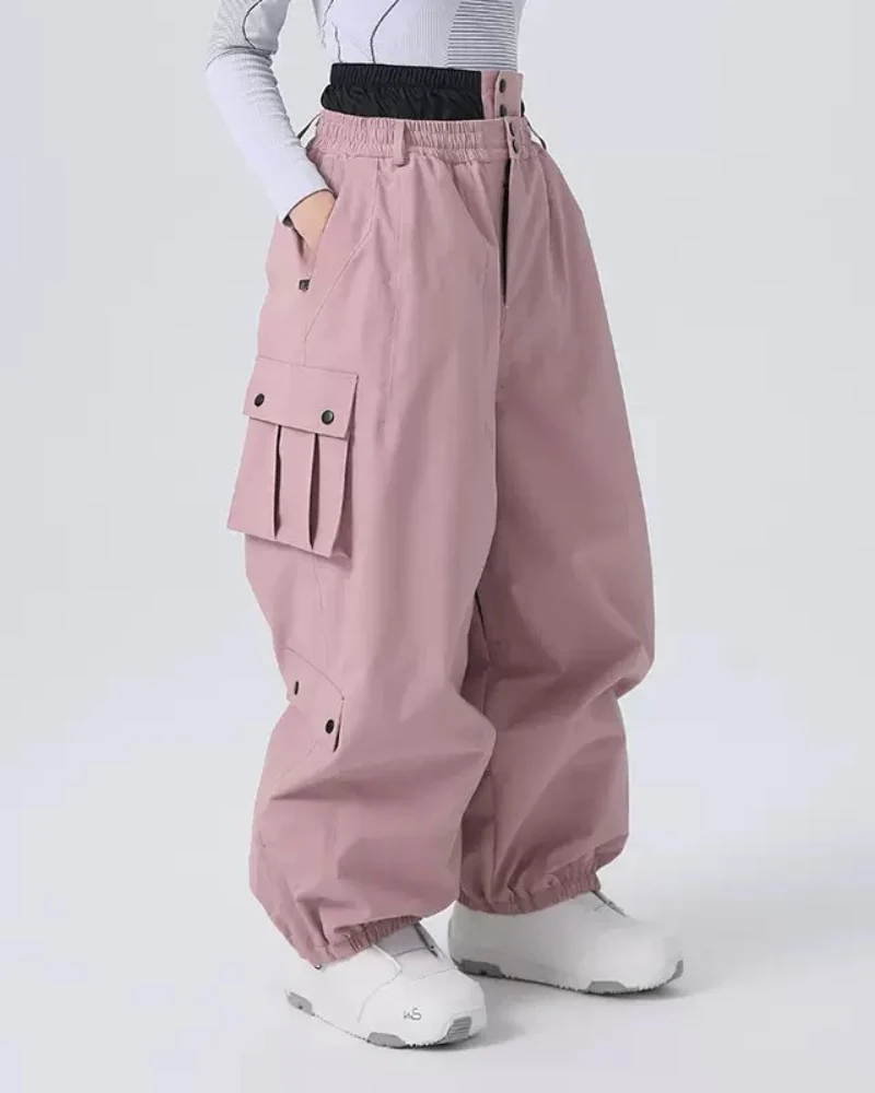 Ski Wear Baggy Snowboard Cargo Snow Pants - Unisex - Image 4
