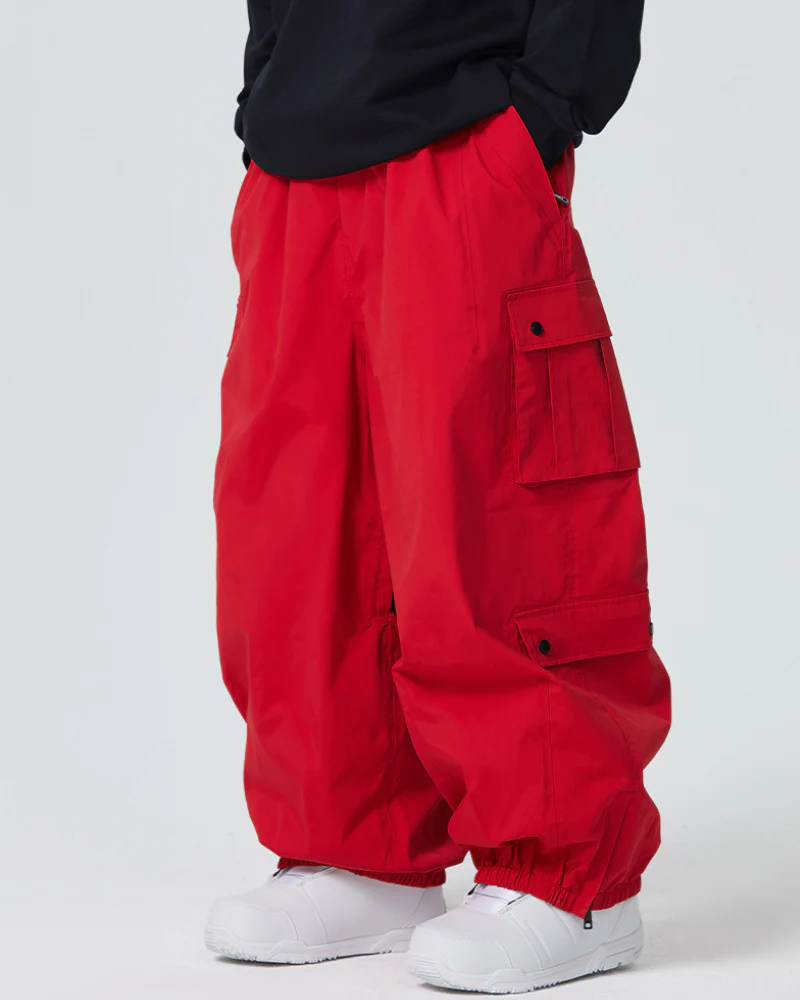 Ski Wear Baggy Snowboard Cargo Snow Pants - Unisex - Image 7