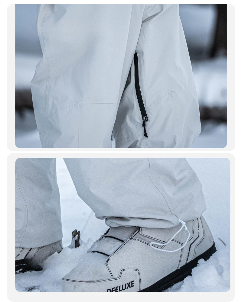 Ski Wear Fleece-lined Waterproof Snow Pants -Unisex - Image 10