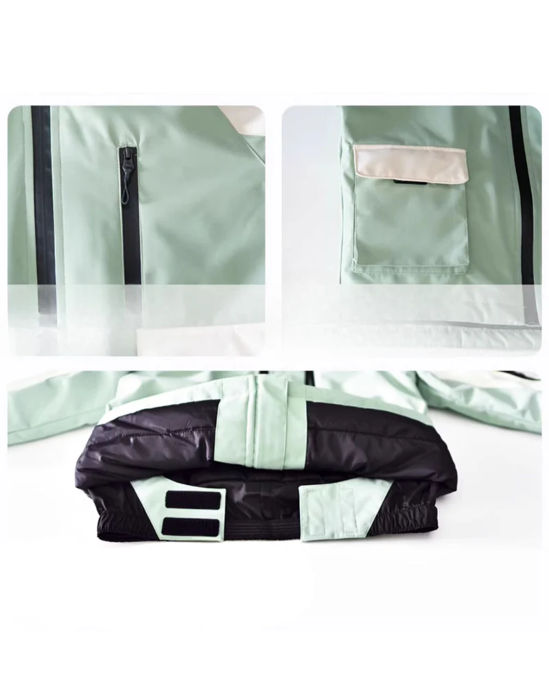 Ski Wear Frog Color Block Kids Jacket&Bibs Snow Suit (Single Unit Available) - Image 15