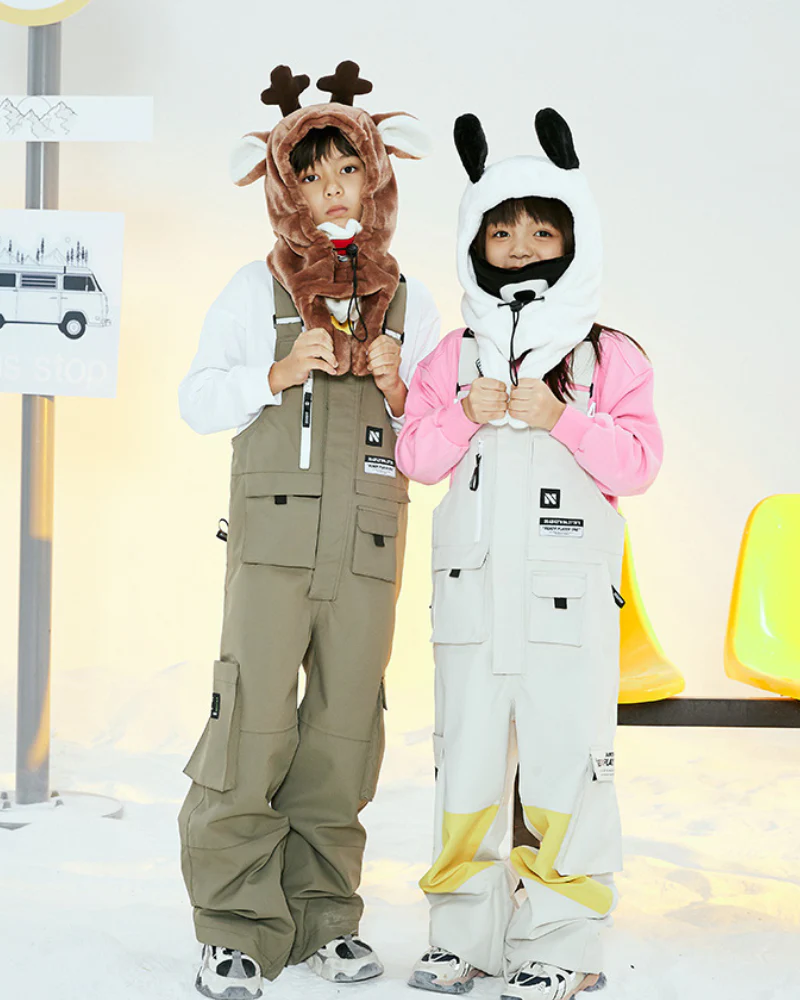 Ski Wear Kids Plush Jumping Ear Snow Helmet Hood - Image 12