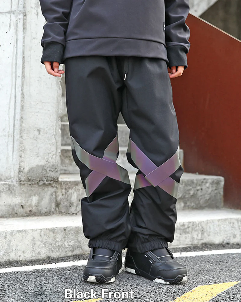 Ski Wear Neon Reflective Baggy Snow Pants -Unisex - Image 14