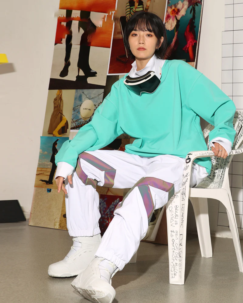Ski Wear Neon Reflective Baggy Snow Pants -Unisex - Image 20