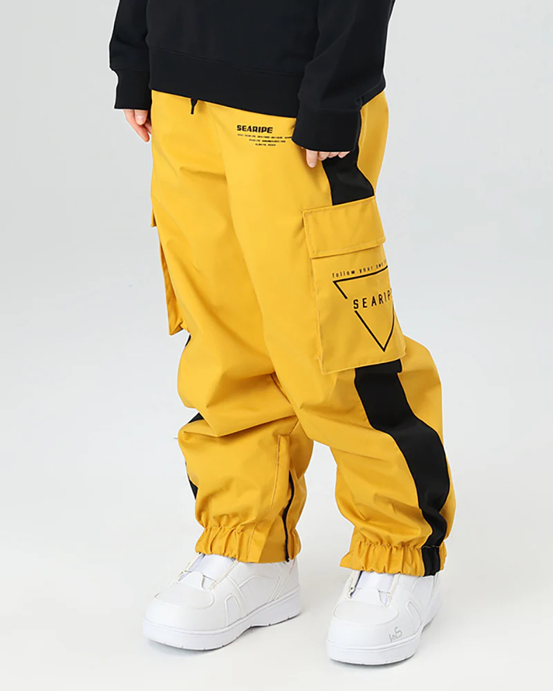Ski Wear Neon Reflective Cargo Snow Pants -Unisex - Image 18
