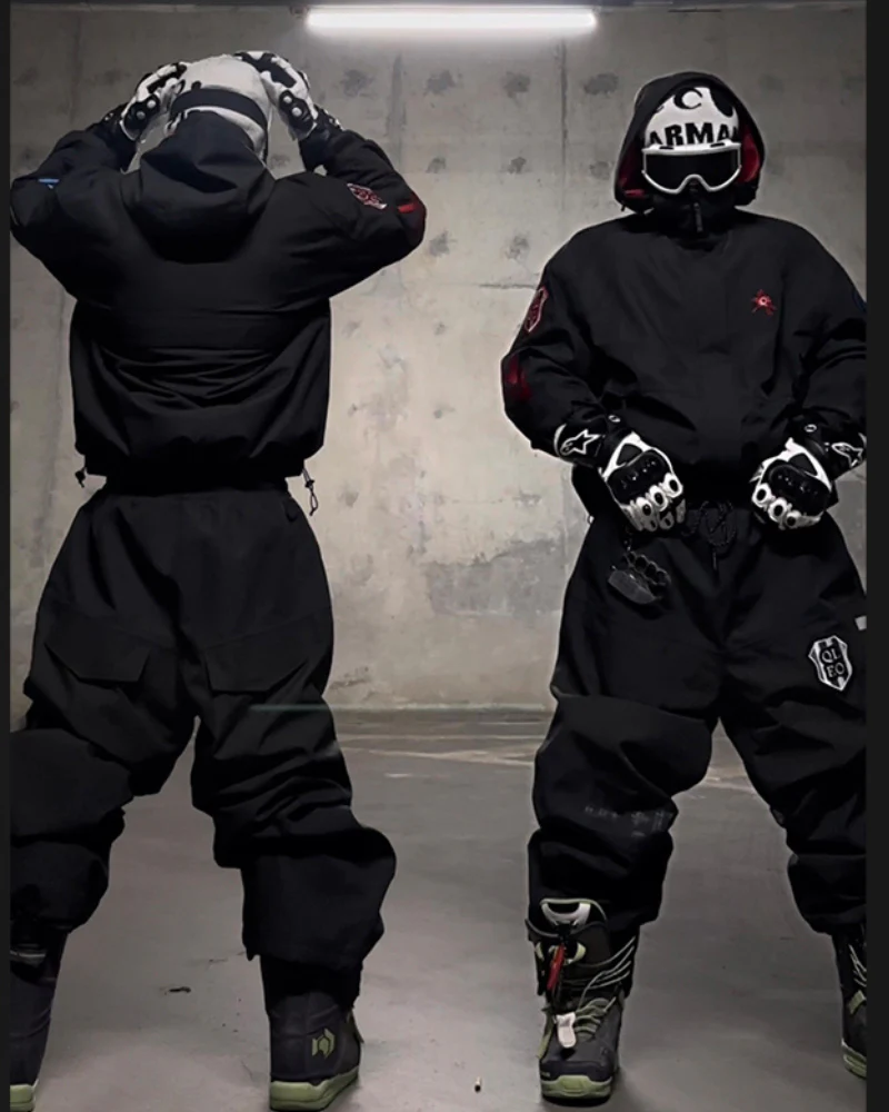 Ski Wear Night Warrior 3L Fleece Ski Suit - Unisex (Single Unit Available) - Image 10