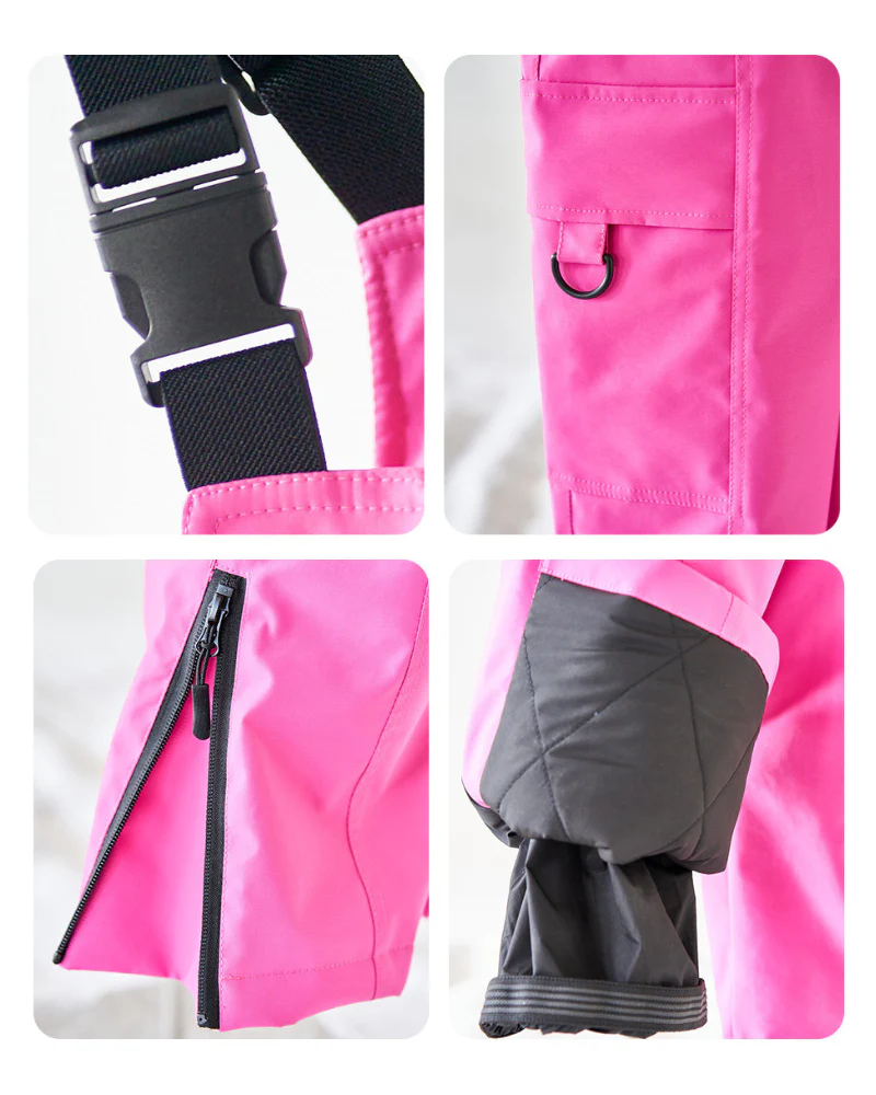 Ski Wear Outdoor Waterproof Jacket&Bibs Kids Snow Suit (Single Unit Available) - Image 17