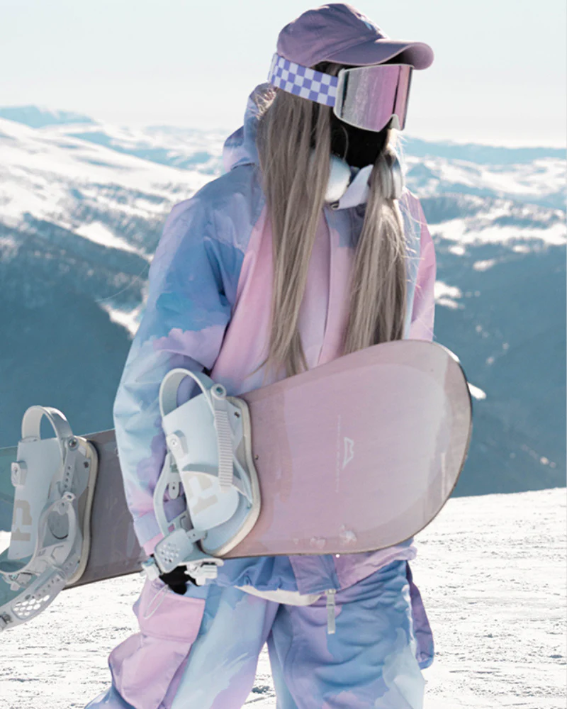 Ski Wear Pink&Purple Snow Jacket&Pants Suit -Women's (Single Unit Available) - Image 2