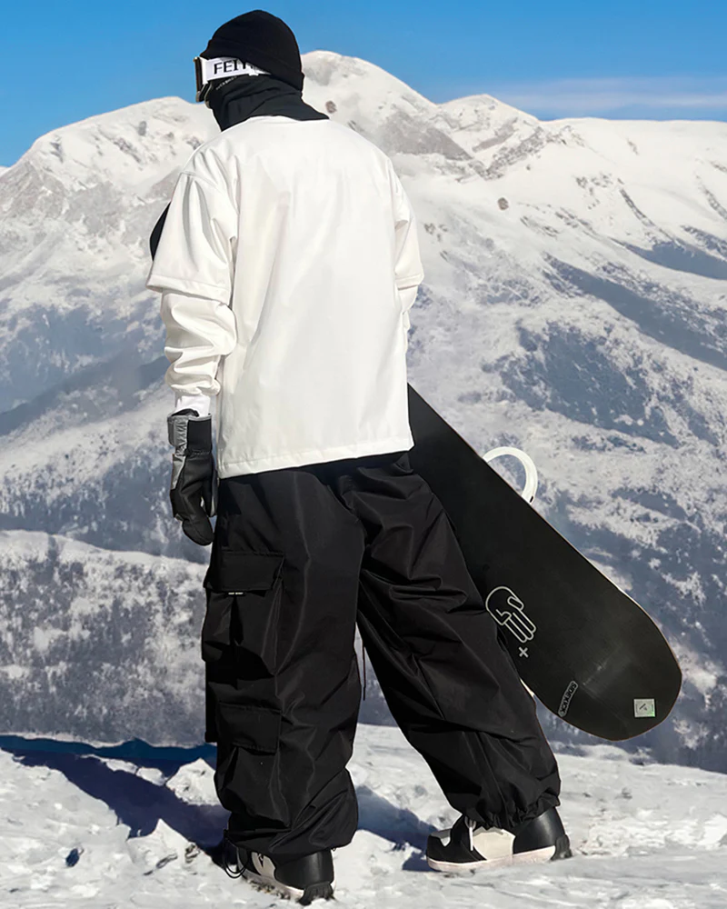 Ski Wear Snow Gear Cargo Snow Pants - Unisex - Image 4