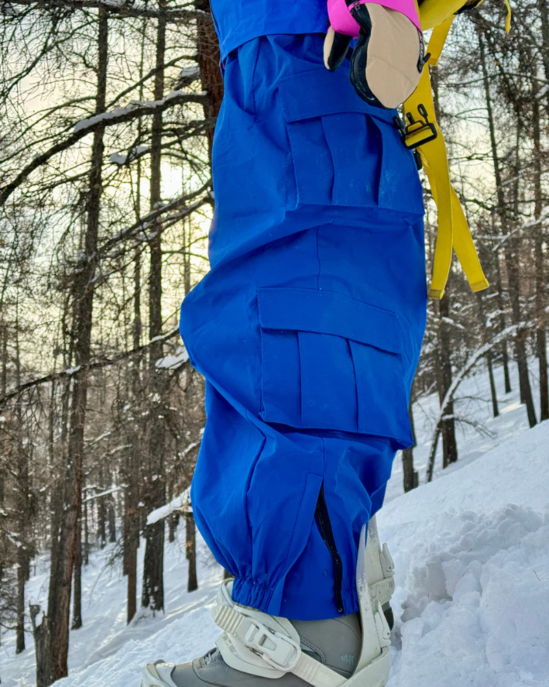 Ski Wear Snow Outfits Baggy Cargo Snow Pants - Unisex - Image 18