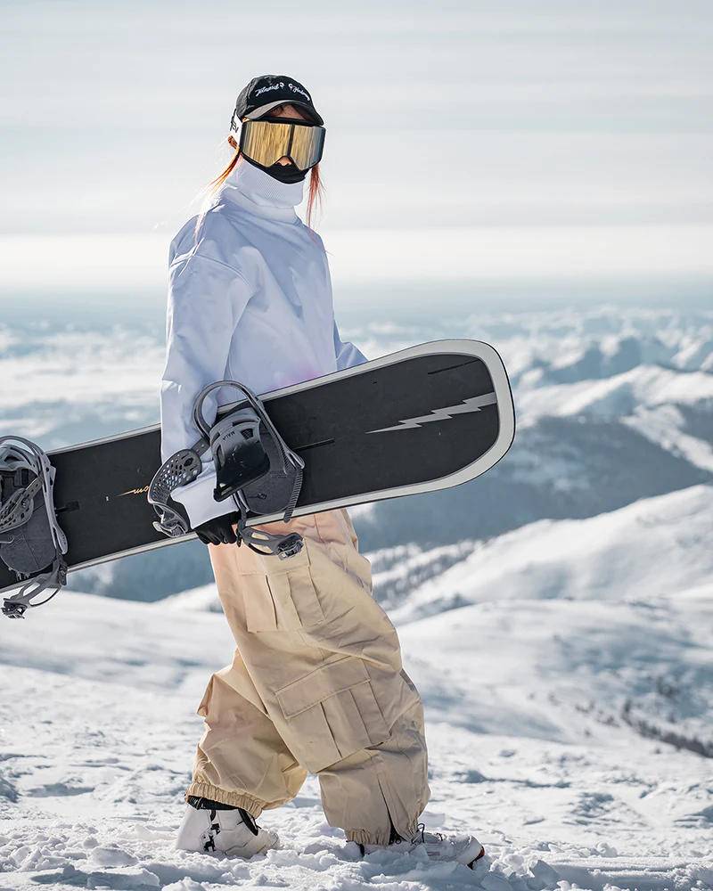 Ski Wear Snow Outfits Baggy Cargo Snow Pants - Unisex - Image 25