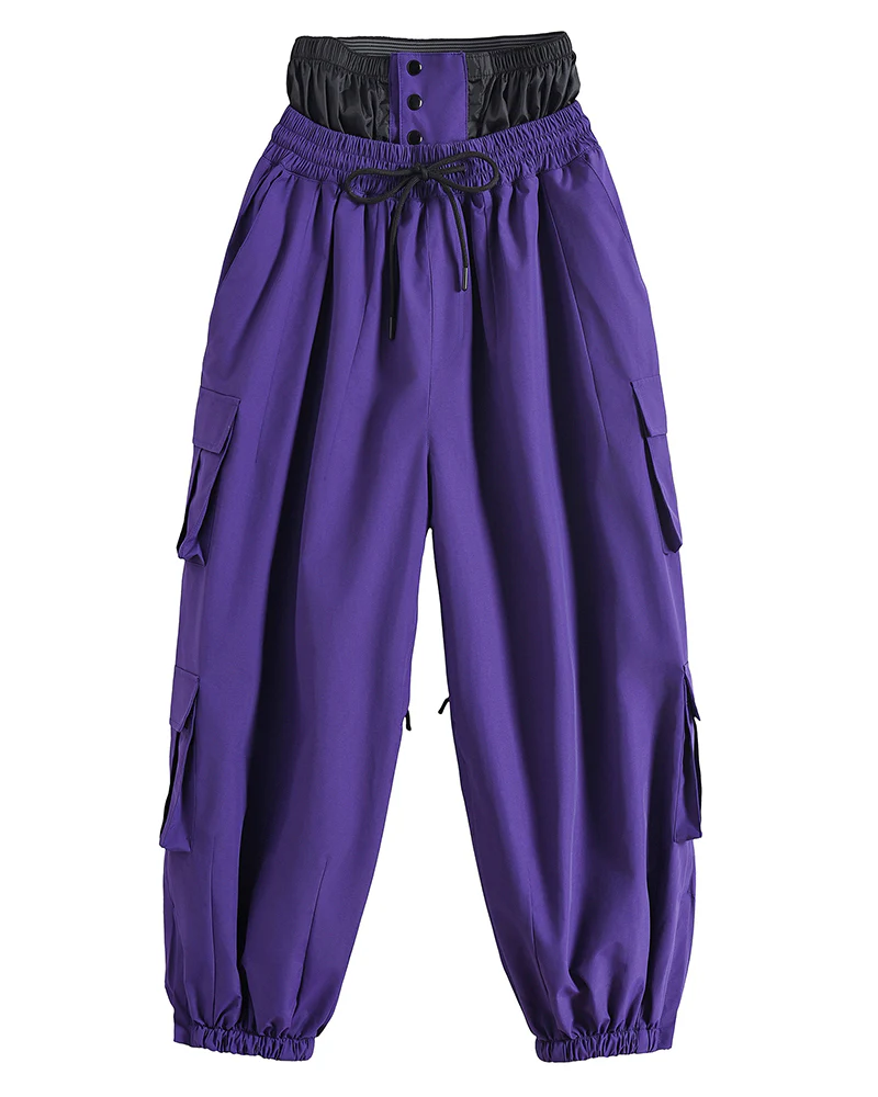 Ski Wear Snow Outfits Baggy Cargo Snow Pants - Unisex - Image 6