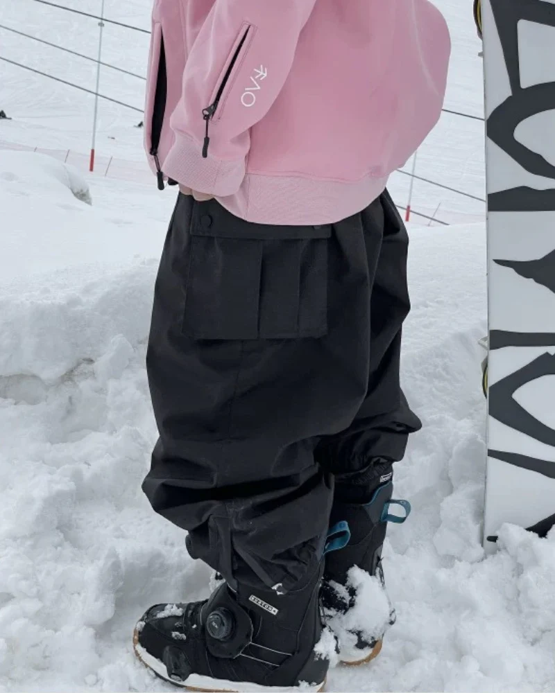 Ski Wear Snowboard Cargo Baggy Snow Pants - Unisex - Image 19
