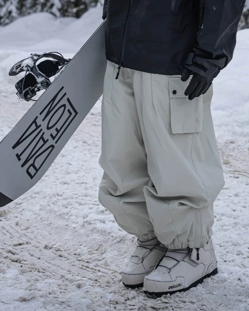 Ski Wear Snowboard Cargo Baggy Snow Pants - Unisex - Image 25