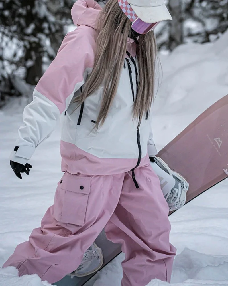 Ski Wear Snowboard Cargo Baggy Snow Pants - Unisex - Image 29
