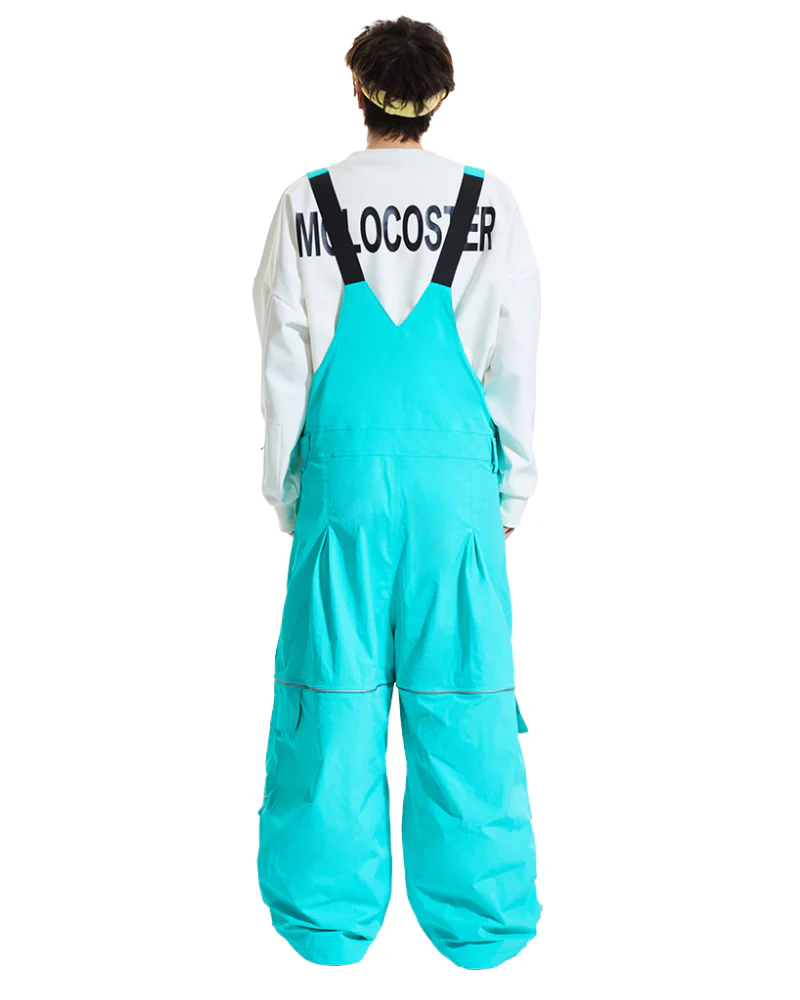 Ski Wear Snowboard Gear Reflective Stripe Ski Bibs - Unisex - Image 10