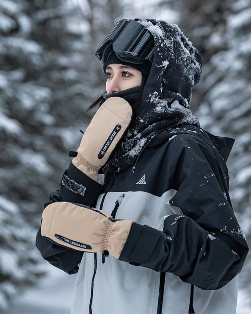 Ski Wear Snowboard Waterproof Dual-Layer Ski Gloves - Image 17