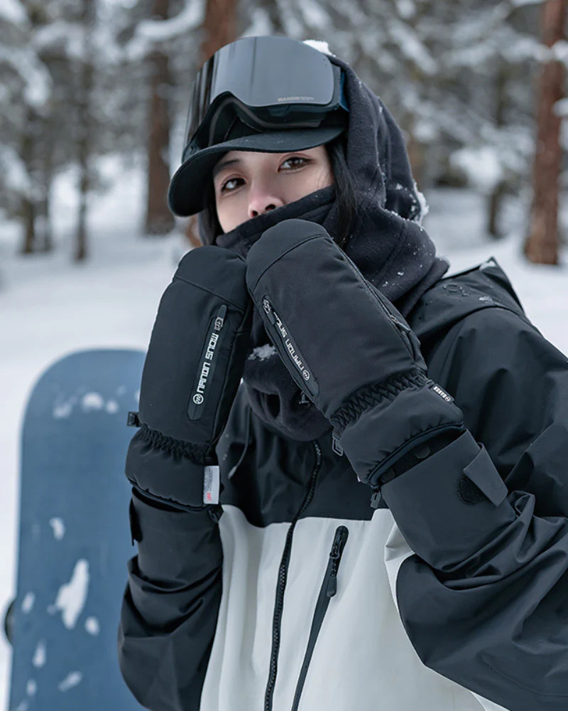 Ski Wear Snowboard Waterproof Dual-Layer Ski Gloves - Image 4