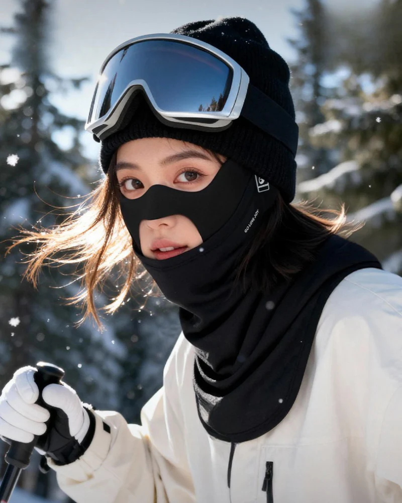 Ski Wear Warm Wool Ski Face Mask - Image 8