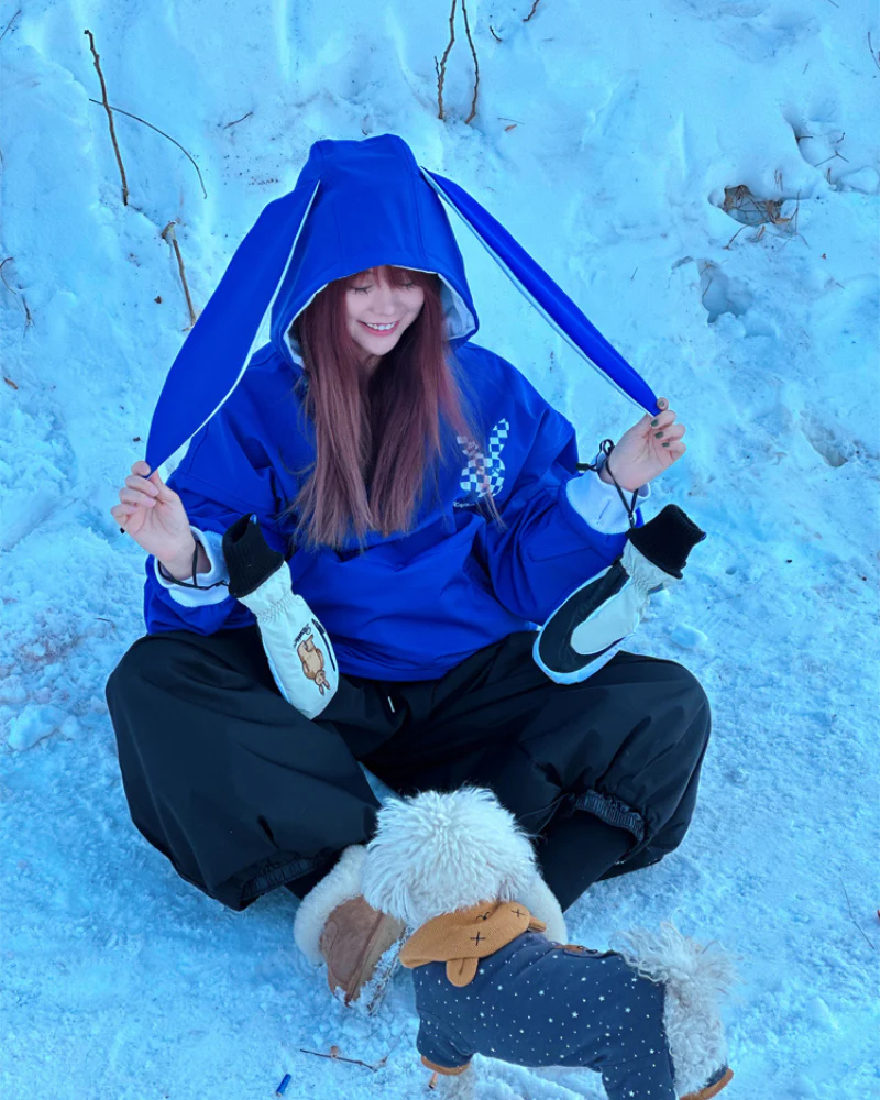 Ski Wear Waterproof Snow Bunny Hoodie -Unisex - Image 28
