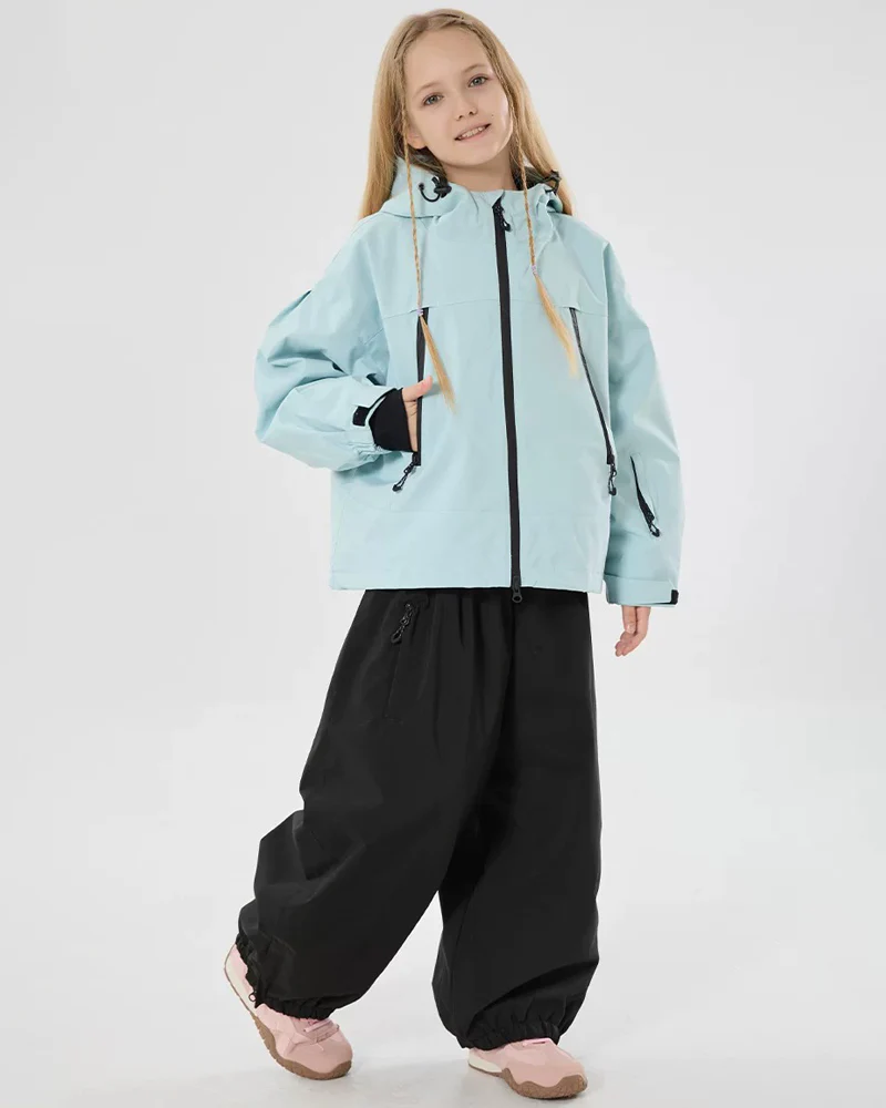 Ski Wear Windproof Rabbit Ears Kids Snow Suit - Image 8