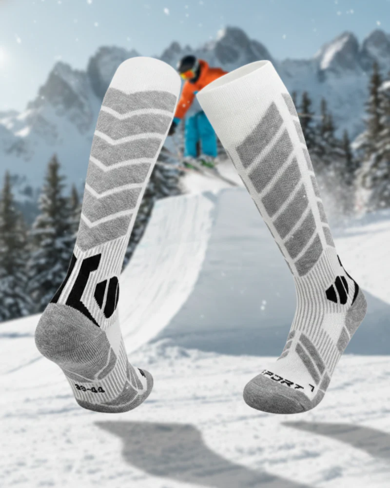 Ski Wear Winter Professional Unisex Wool Ski & Snow Socks - Image 7