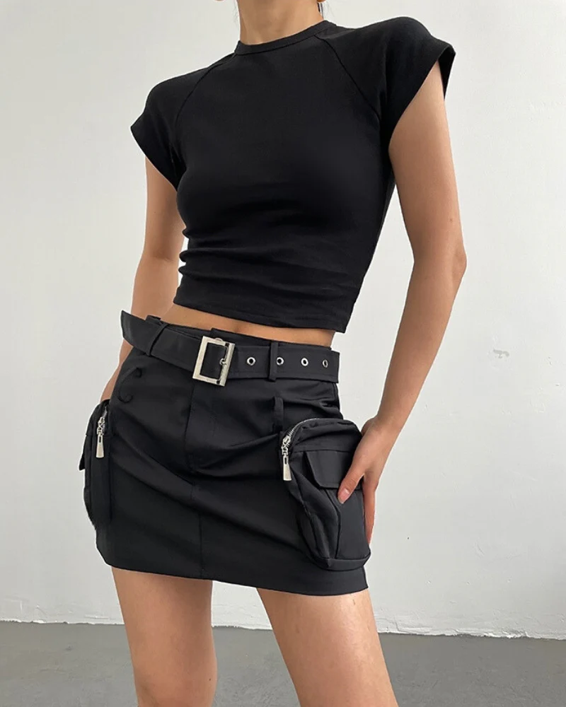 Spicy Girl Cargo Mini Skirt - Image 5