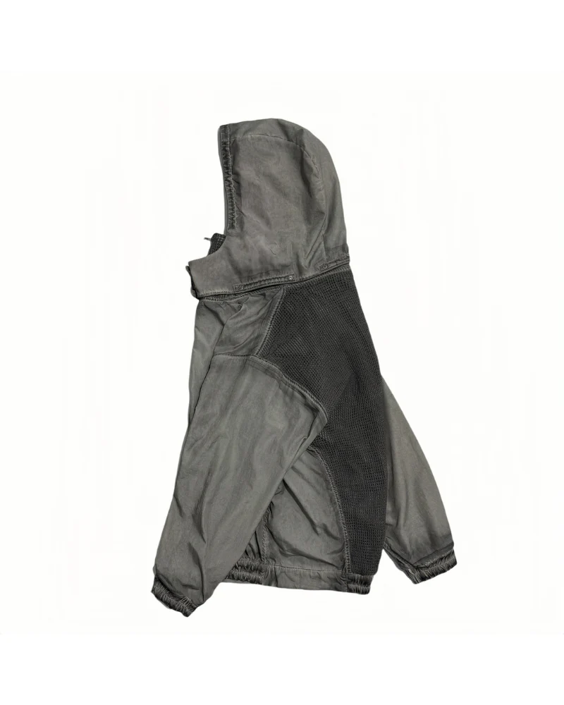 Steampunk Post-Apocalyptic Outdoor Distressed Stand Collar Hoodie - Image 17