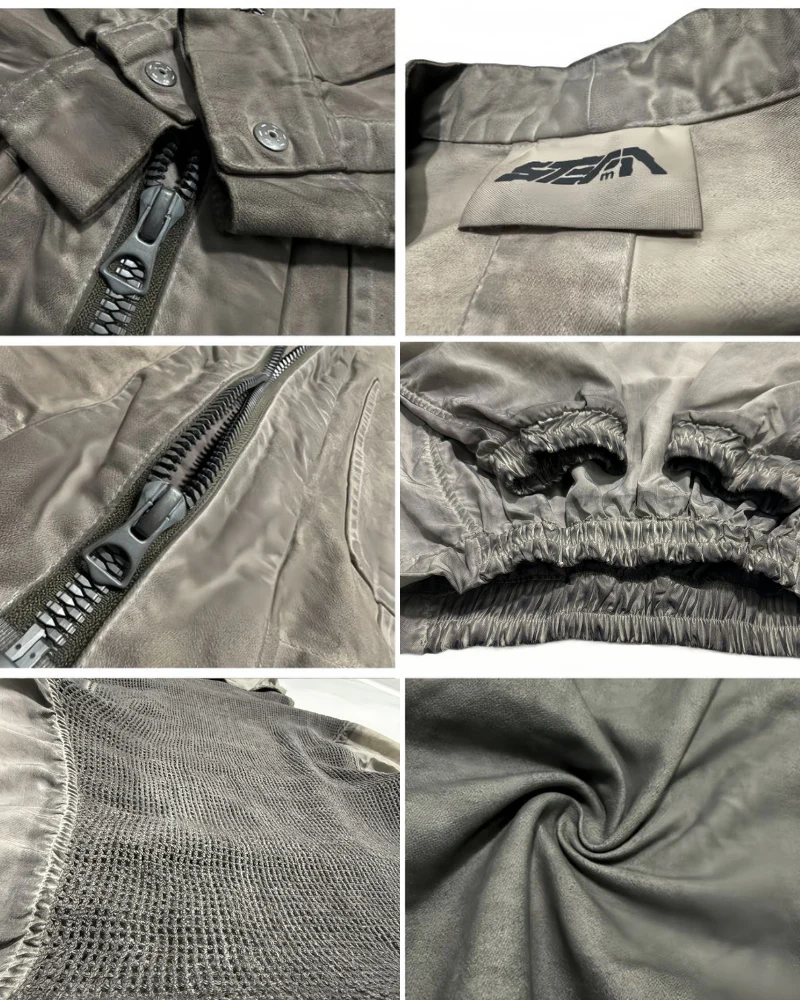 Steampunk Post-Apocalyptic Outdoor Distressed Stand Collar Hoodie - Image 19