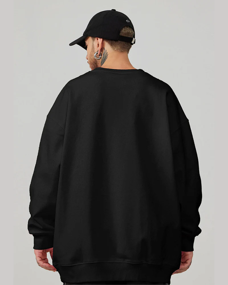 Street Crew Neck Oversized Sweatshirt - Image 3