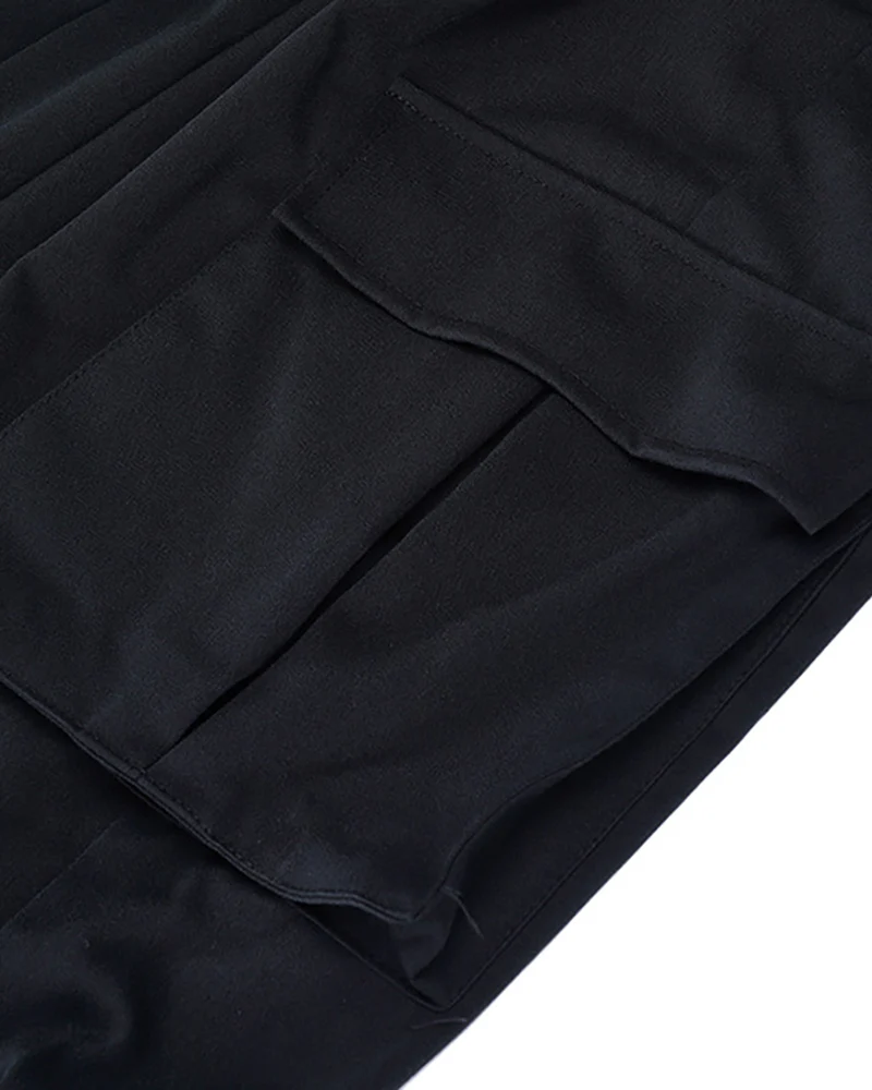 Street Japanese Black Ninja Cargo Pants - Image 12