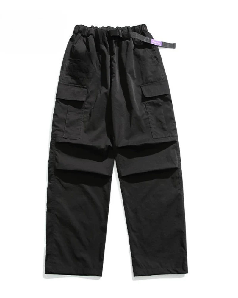 Street Outdoor Unisex Multi-Pocket Straight Cargo Pants - Image 4