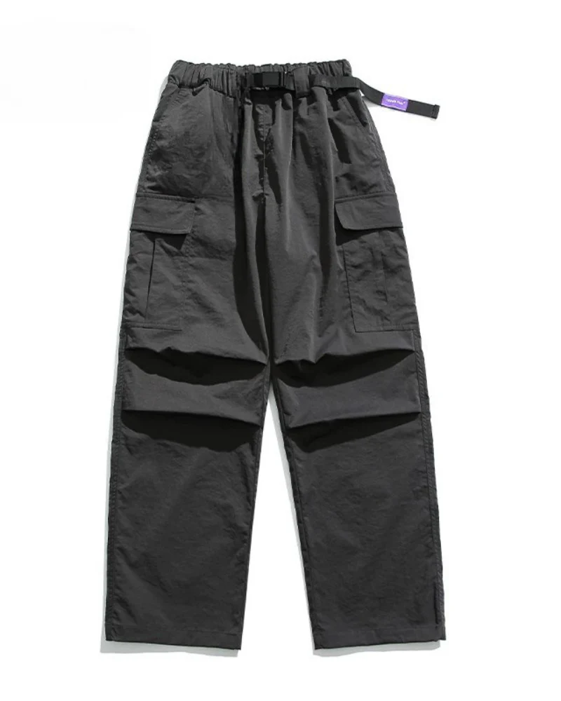 Street Outdoor Unisex Multi-Pocket Straight Cargo Pants - Image 9