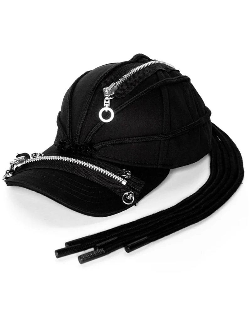 Street Punk Hip-hop Braid Black Cap - Image 10