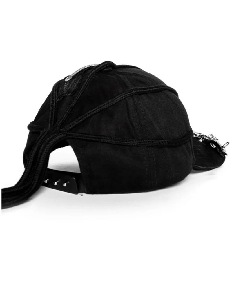 Street Punk Hip-hop Braid Black Cap - Image 11