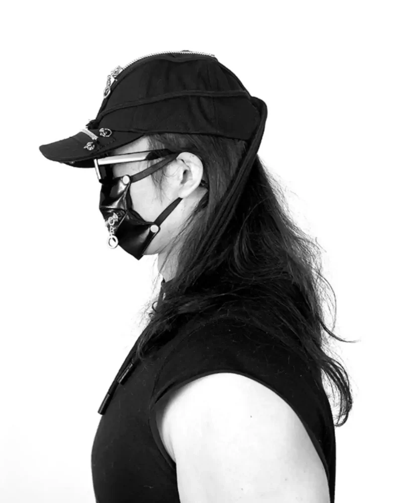 Street Punk Hip-hop Braid Black Cap - Image 6