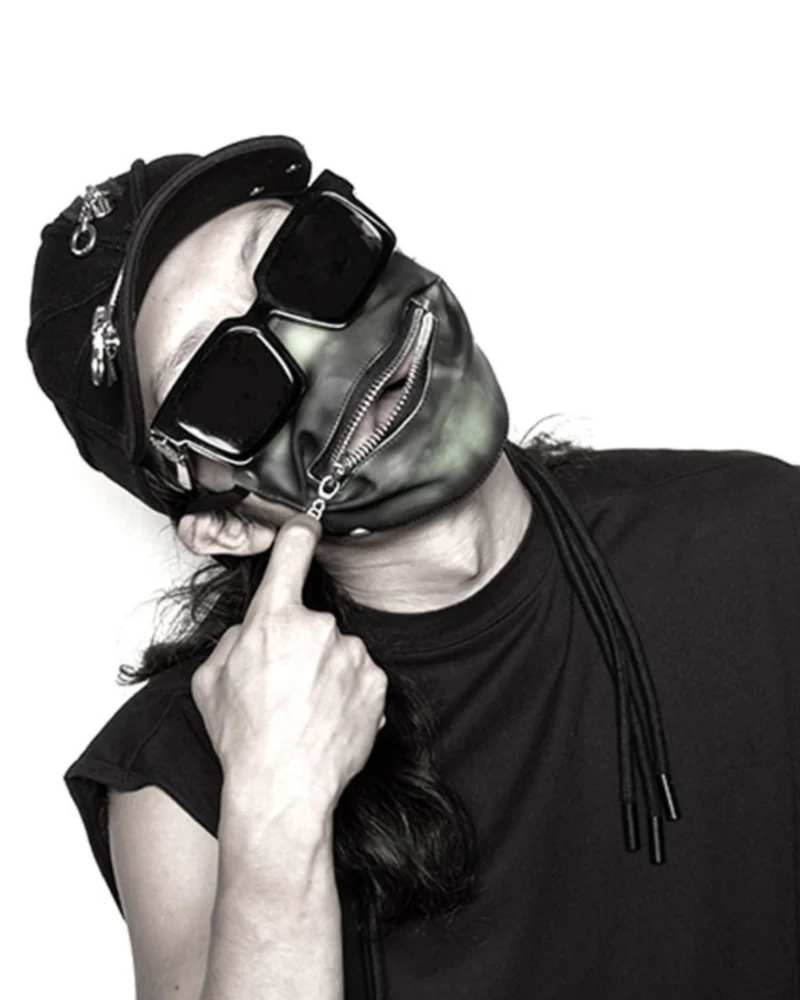 Street Punk Hip-hop Braid Black Cap - Image 7