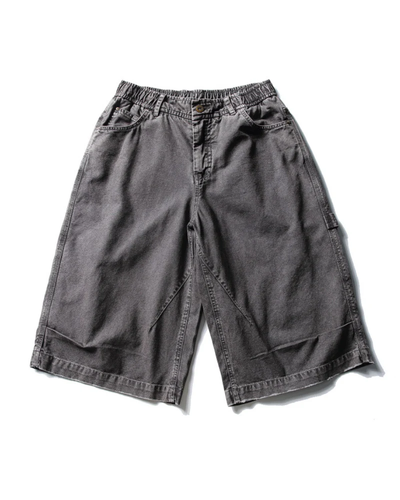 Street Unisex Denim-Look Shorts | Baggy Jorts - Image 5