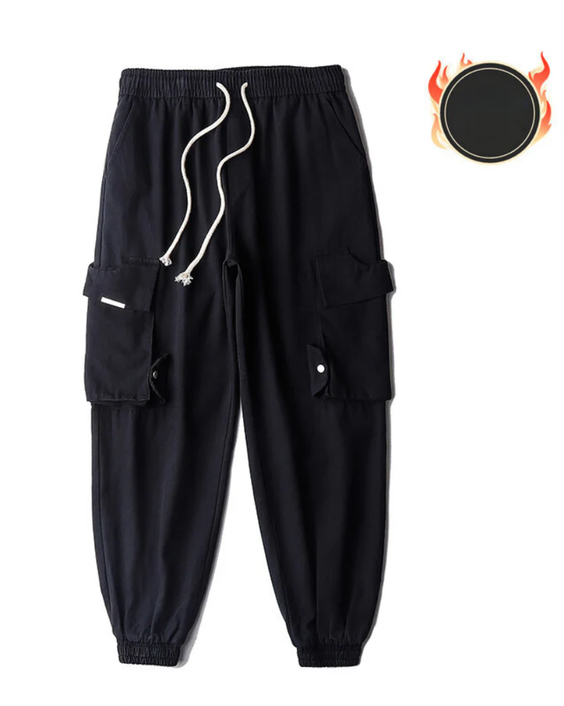 Streetwear Black Loose Large-Pocket Cargo Pants - Image 10