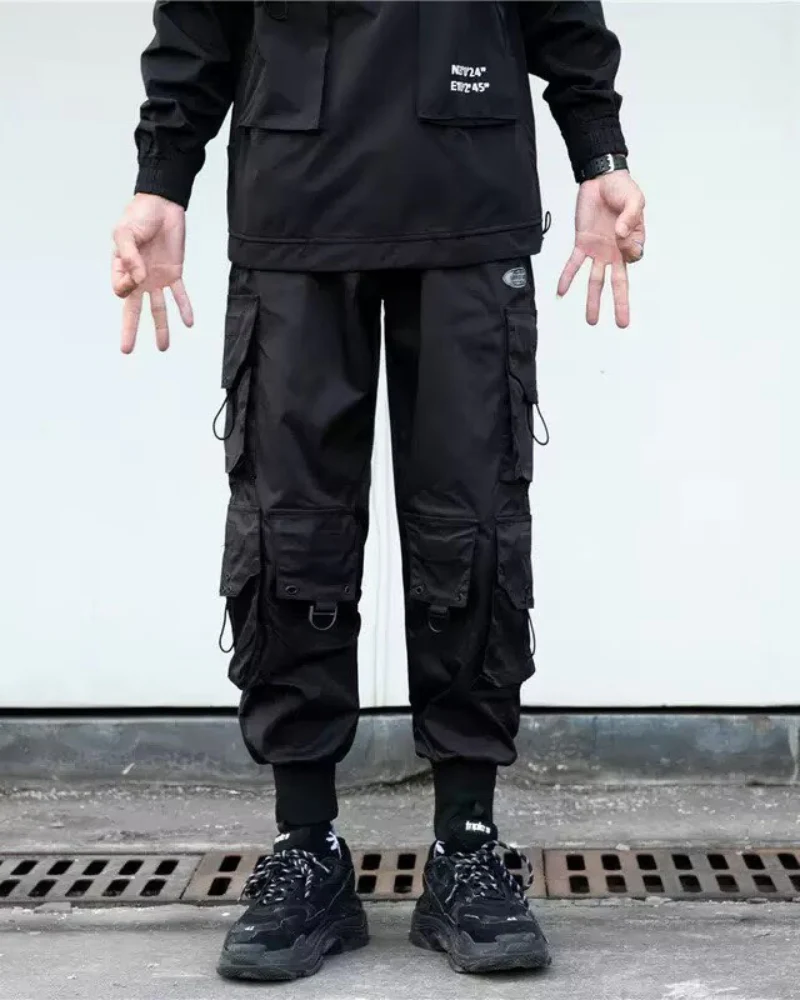 Streetwear Black Multi-Pocket Cargo Pants - Image 3