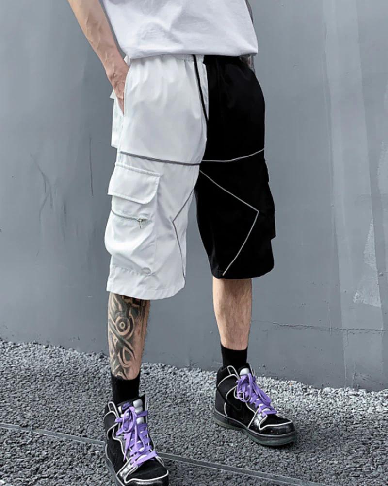 Streetwear Combat Reflective Cargo Shorts - Image 7
