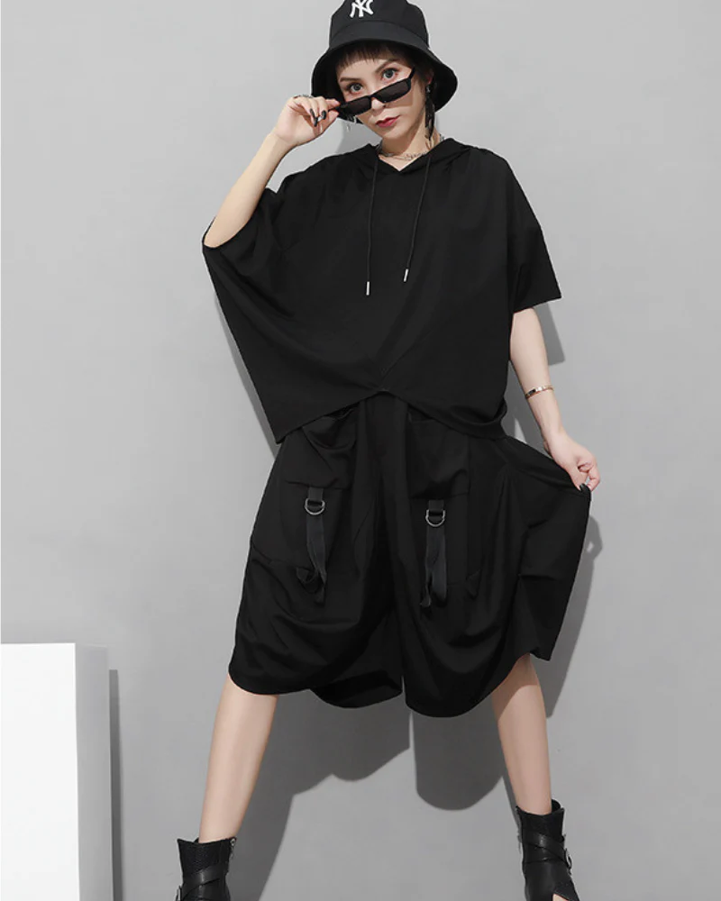 Streetwear Hip-Hop Cargo Skirt Pants - Image 5