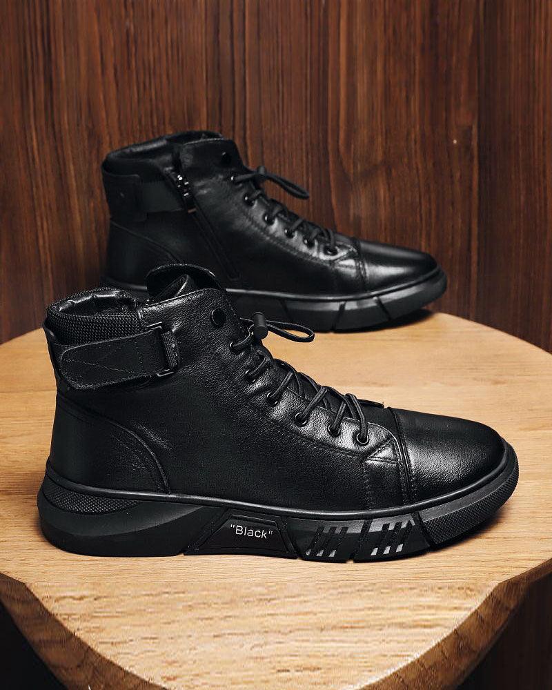 Streetwear Leather Waterproof Sneakers - Image 5