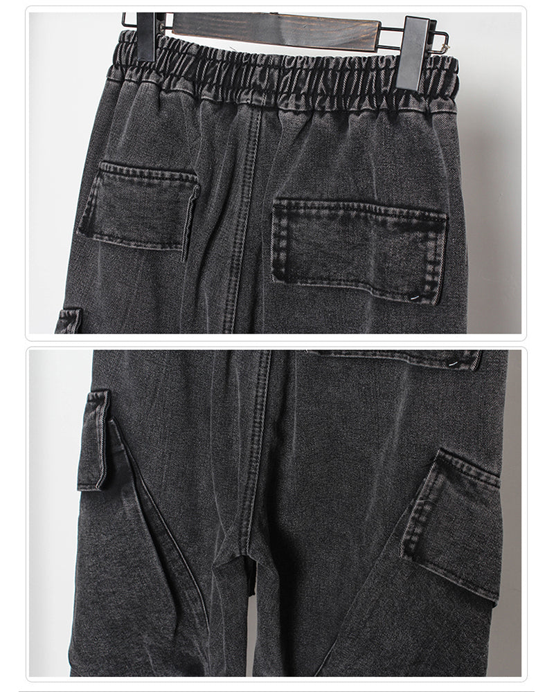 Streetwear Loose Black Denim Y2K Jeans - Image 11