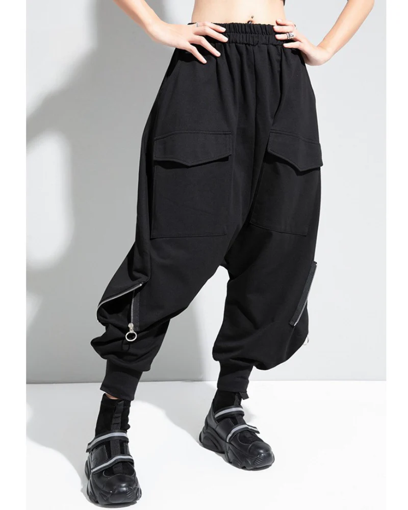 Streetwear Loose Thickened Hakama Pants - Image 3