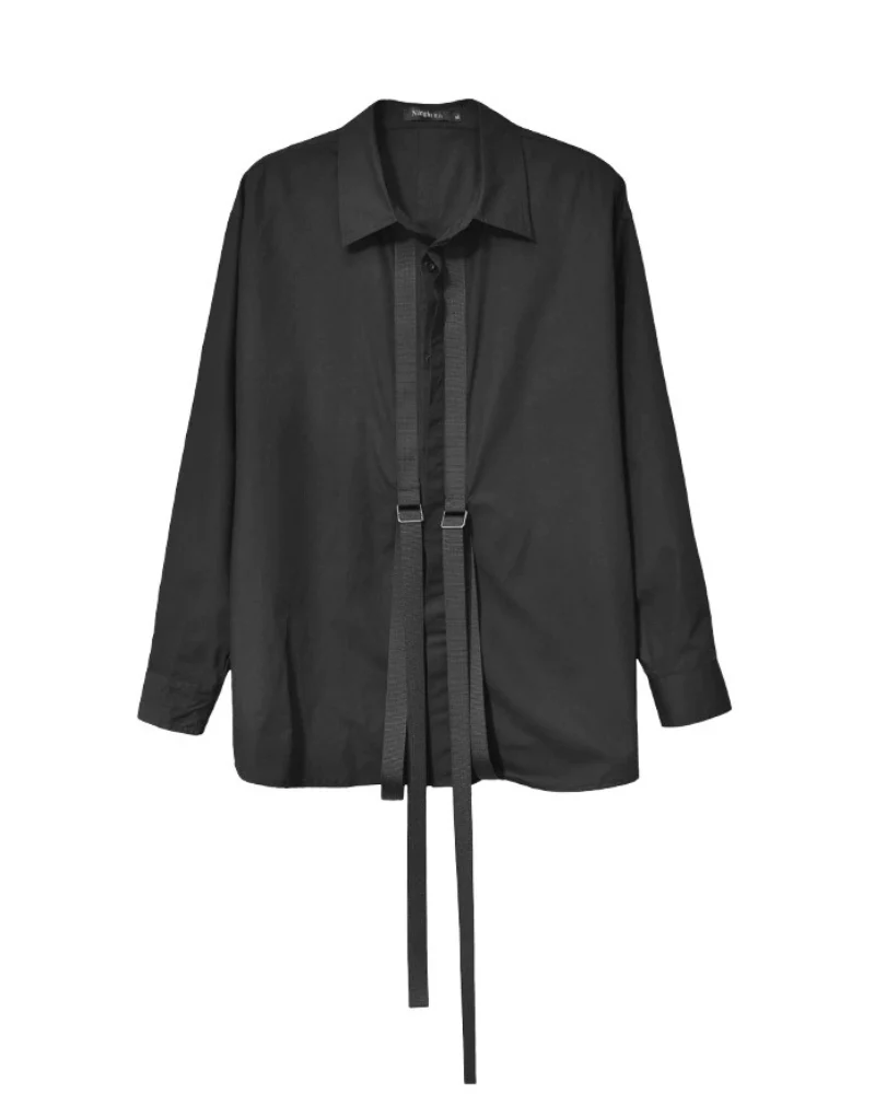 Streetwear Summer Ribbon Loose Fit Shirt - Image 2