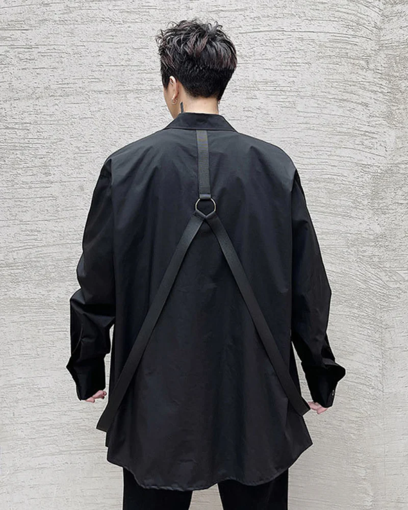 Streetwear Summer Ribbon Loose Fit Shirt - Image 7