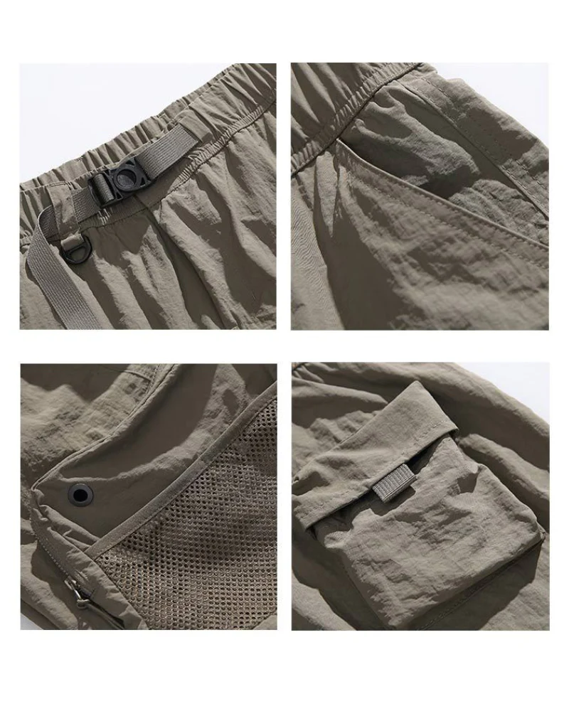 Summer Outdoor Functional Multi-Pocket Sports Shorts - Image 12