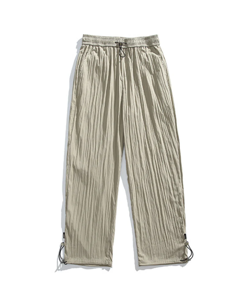 Summer Outdoor Ice Silk Pleated Drape Hiking Pants - Image 8